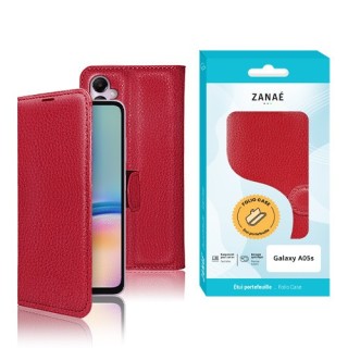 Coque Etui Portefeuille Samsung Galaxy A05S rouge