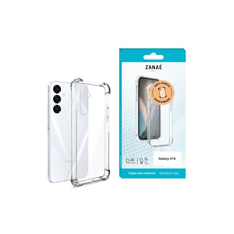 Coque Samsung Galaxy A16 transparente avec coins renforcés
