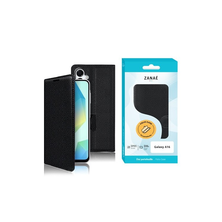 Coque Etui Portefeuille Samsung Galaxy A16 noir