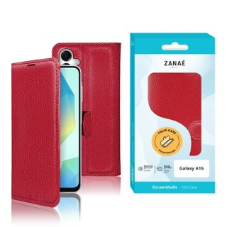 Coque Etui Portefeuille Samsung Galaxy A16 rouge