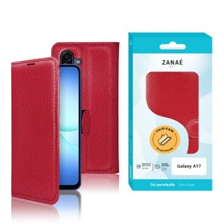 Coque Etui Portefeuille Samsung Galaxy A17 rouge Coque Etui Portefeuille Samsung Galaxy A17 rouge