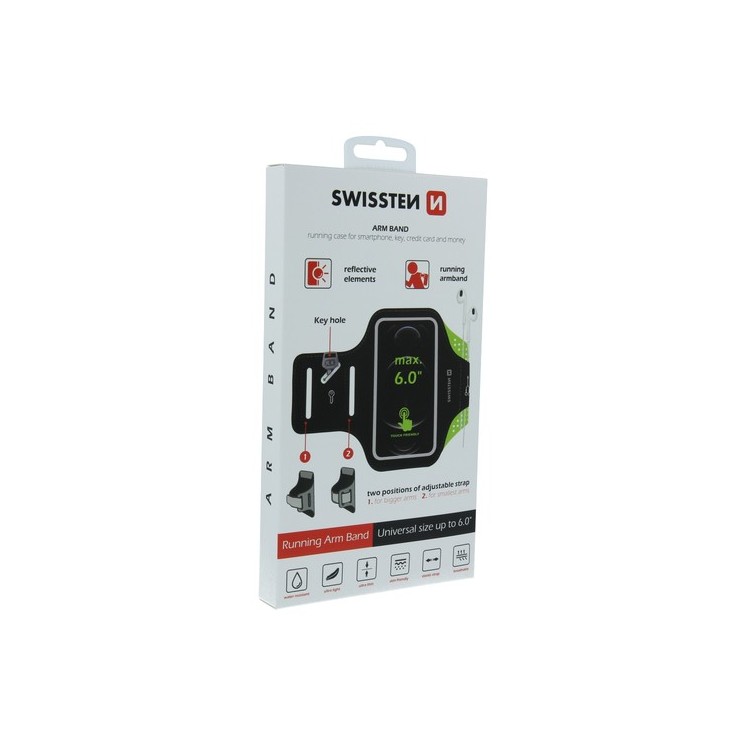 Brassard Running 6p Swissten noir