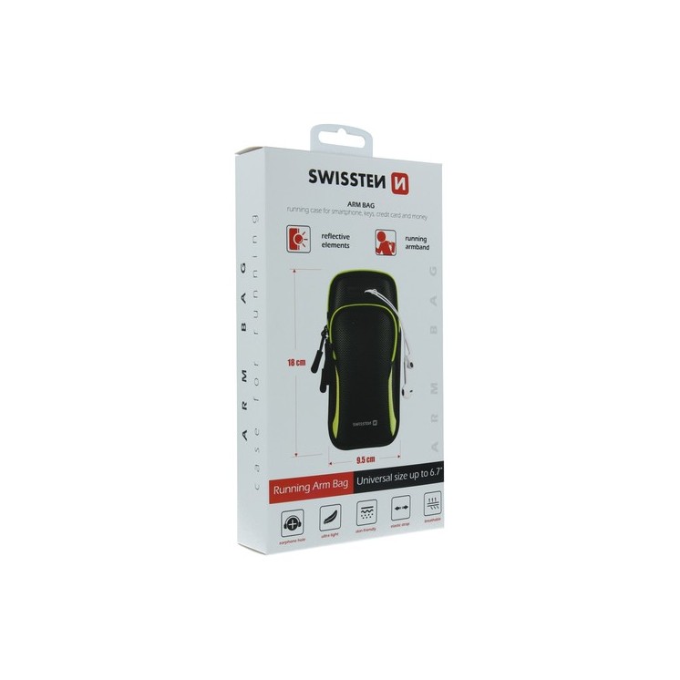 Etui Brassard de Sport Swissten noir