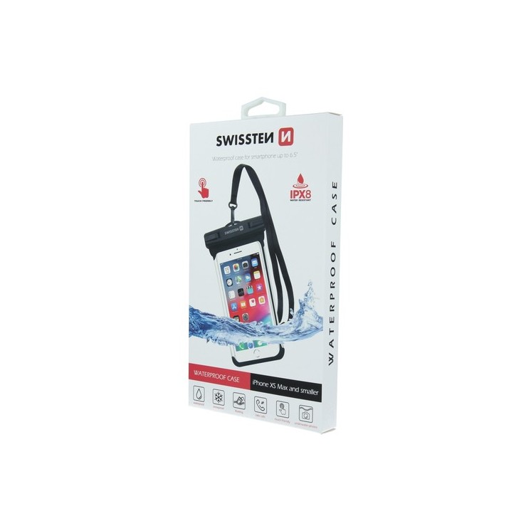 Pochette étanche IPX8 Swissten noir