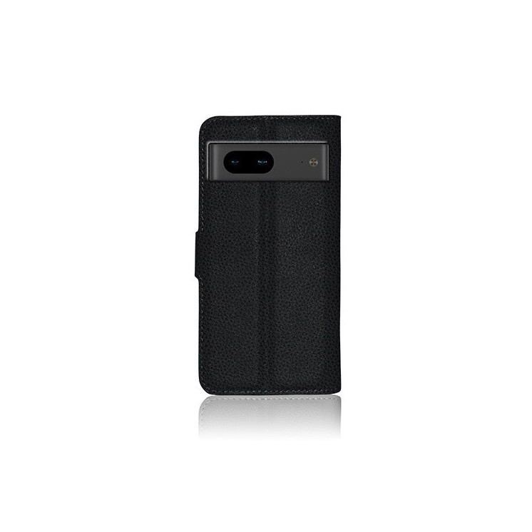 Coque Etui portefeuille Google pixel 7 noir - vue dos