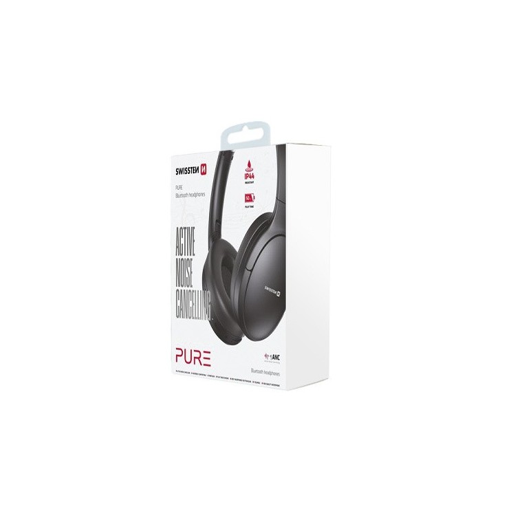Casque audio bluetooth Pure Black noir Swissten