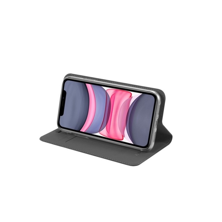 Coque Etui Portefeuille Epsilon Xiaomi redmi 7A gris - vue en position stand