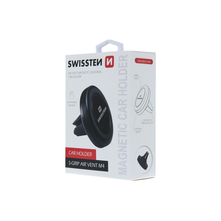 Support voiture magnétique sur ventilation Swissten - vue boite