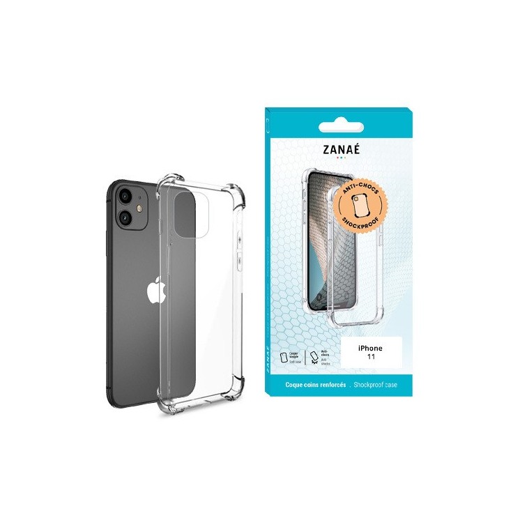Coque Iphone 11 transparente avec coins renforcés