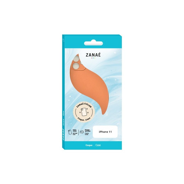 Coque Zanaé Color Iphone 11 orange - vue boite
