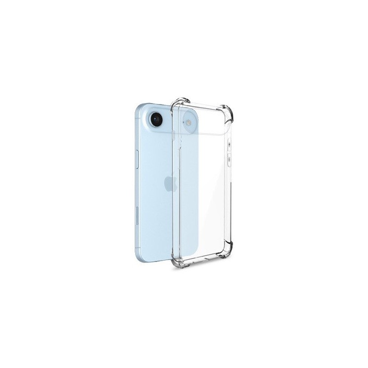 Coque silicone Iphone 17 air transparente avec coins renforcés - vue face