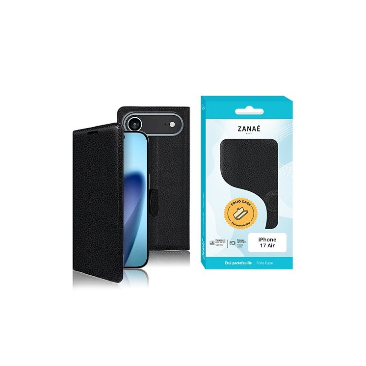 Coque Etui Portefeuille Iphone 17 AIR noir