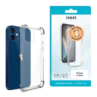 Coque Iphone 12 Mini transparente avec coins renforcés