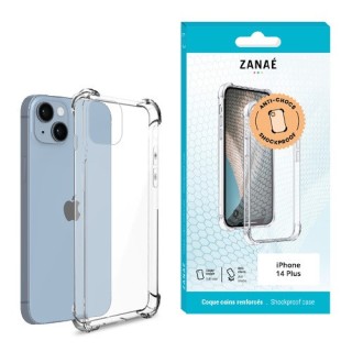 Coque Iphone 14 Plus transparente avec coins renforcés
