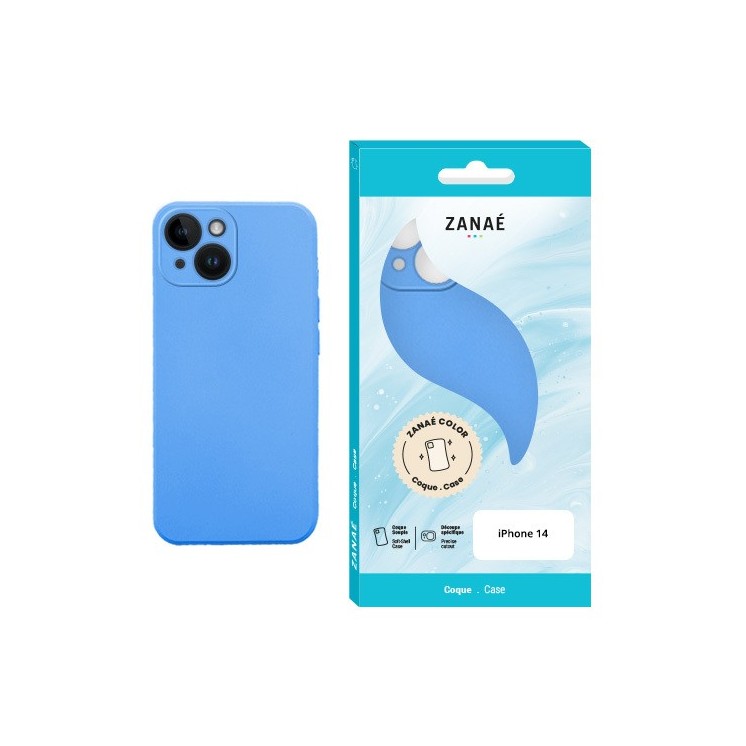 Coque Color Iphone 14 bleu