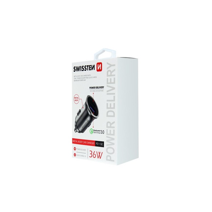 Chargeur allume cigare 2 ports USB/USB-C