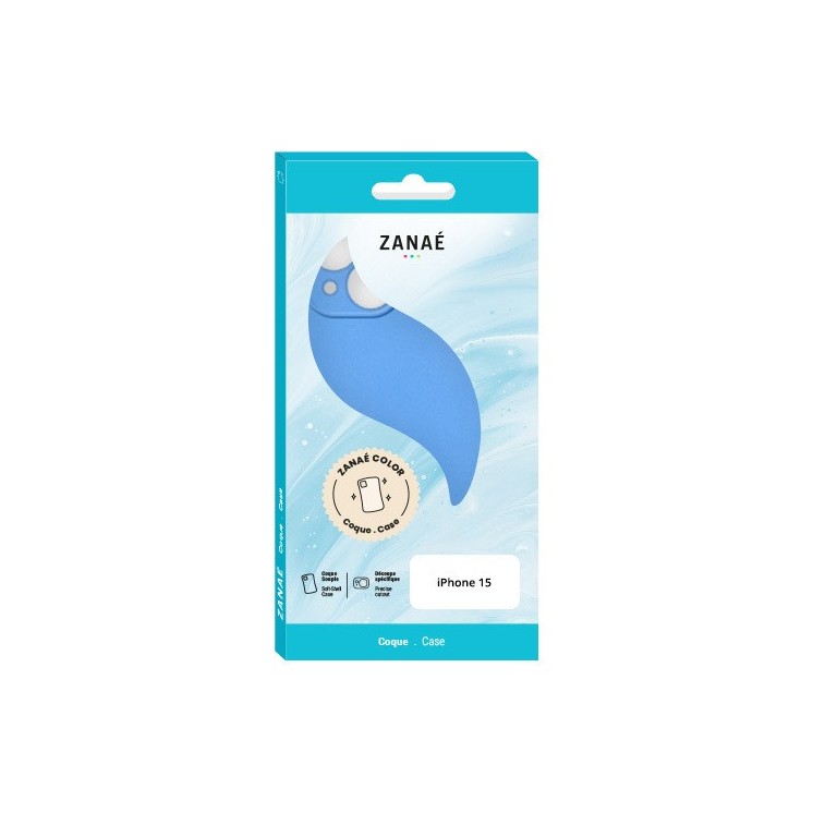 Coque Color Iphone 15 bleu