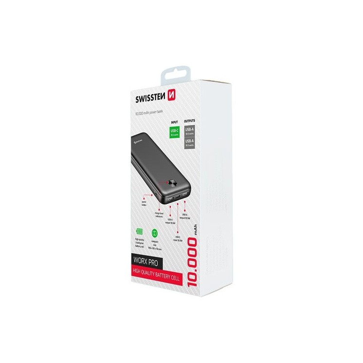 Batterie externe worx pro 10.000 mAh Swissten