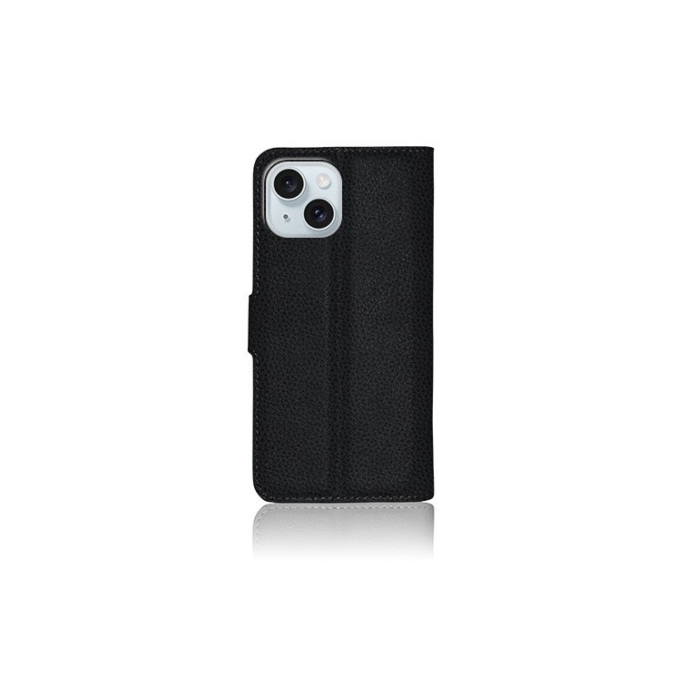 Coque Etui Portefeuille Iphone 15 Plus noir