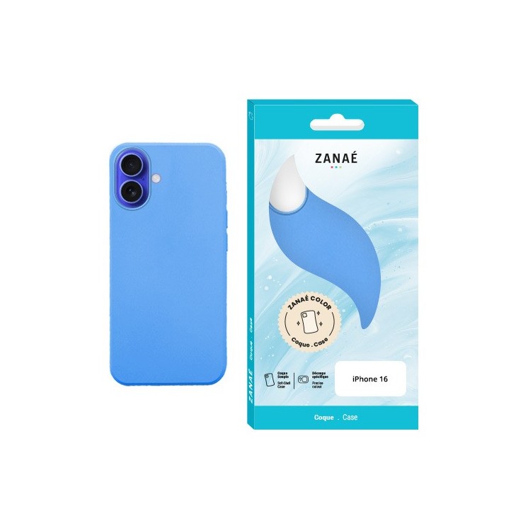 Coque Color Iphone 16 bleu