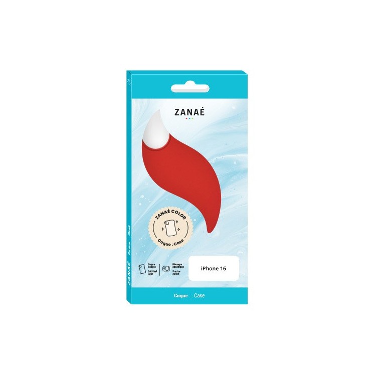 Coque Zanaé Color Iphone 16 rouge