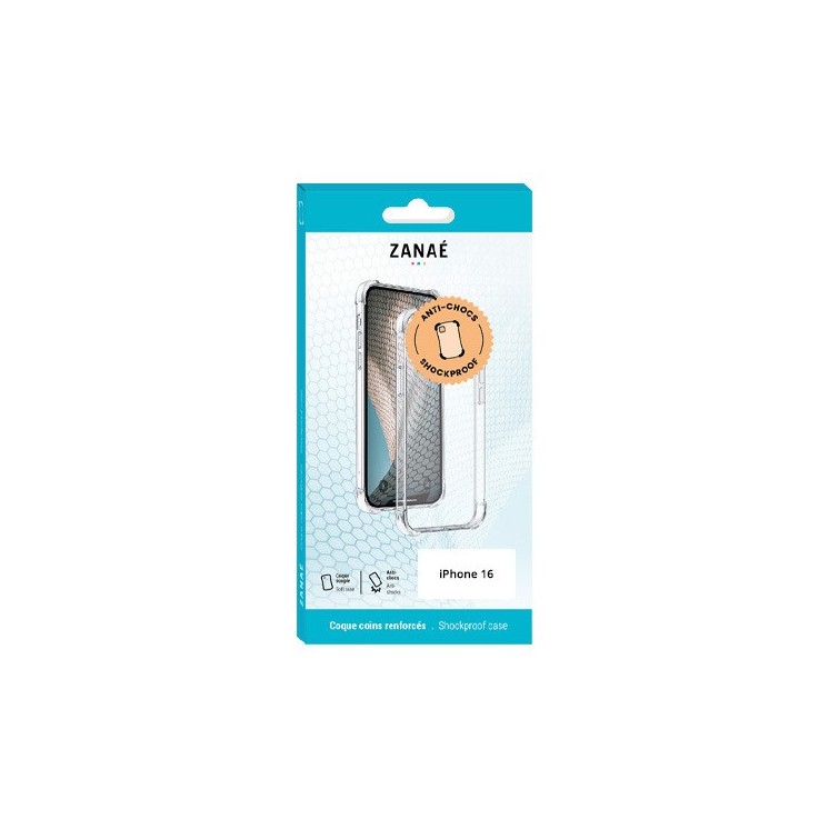 Coque Iphone 16 transparente avec coins renforcés