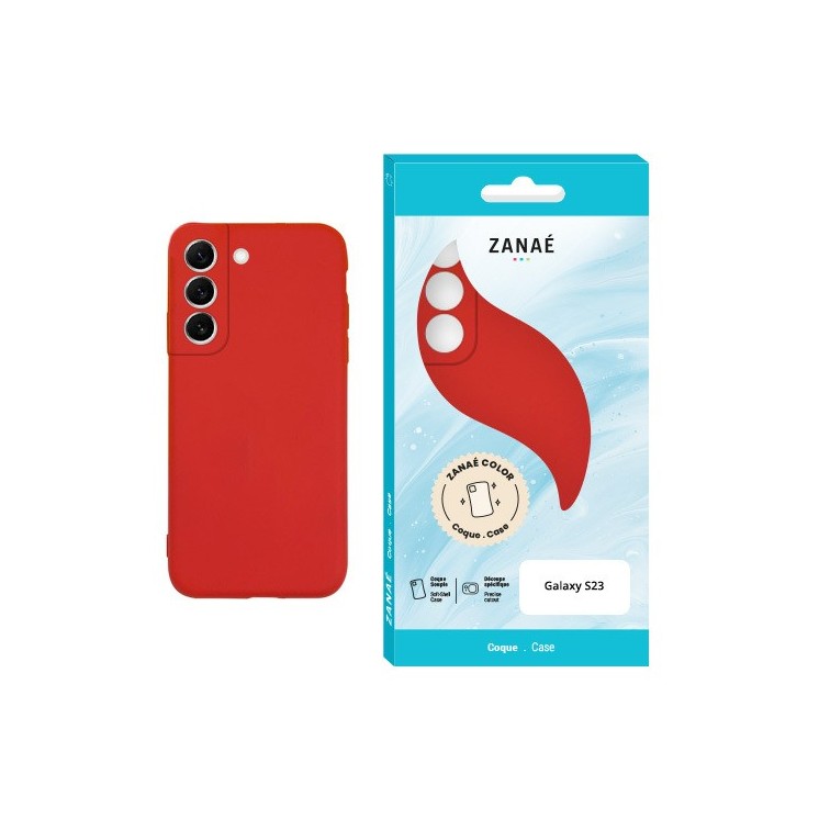 Coque Color Samsung Galaxy S23 rouge