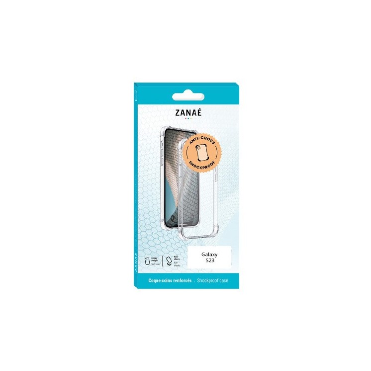 Coque Samsung Galaxy S23 transparente avec coins renforcés