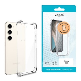 Coque Samsung Galaxy S23 transparente avec coins renforcés