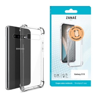 Coque Samsung Galaxy S10 transparente avec coins renforcés