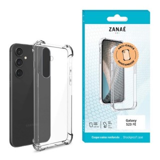 Coque Samsung Galaxy S23 FE transparente avec coins renforcés