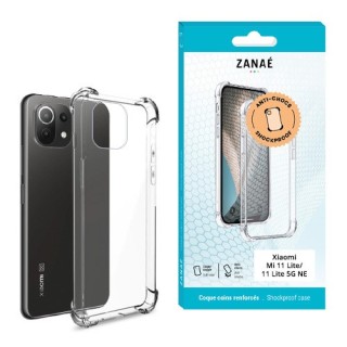 Coque Xiaomi Mi 11 Lite 4G / 5G / 5G NE transparente avec coins renforcés