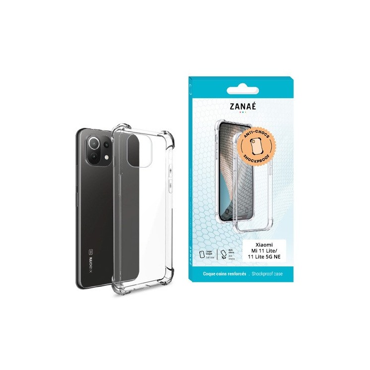 Coque Xiaomi Mi 11 Lite 4G / 5G / 5G NE transparente avec coins renforcés