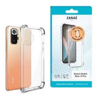 Coque Xiaomi Redmi Note 10 Pro transparente avec coins renforcés