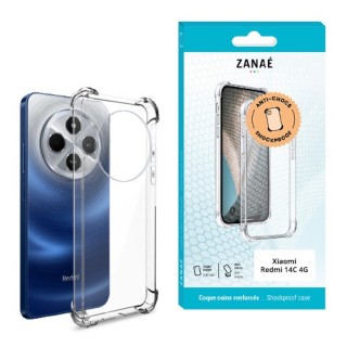 Coque Xiaomi Redmi 14C 4G transparente avec coins renforcés