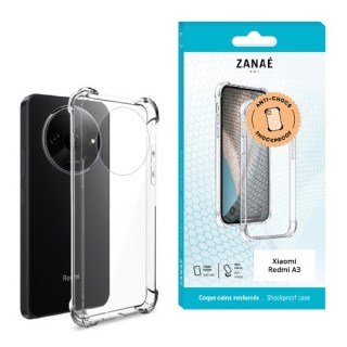Coque Xiaomi Redmi A3 transparente avec coins renforcés