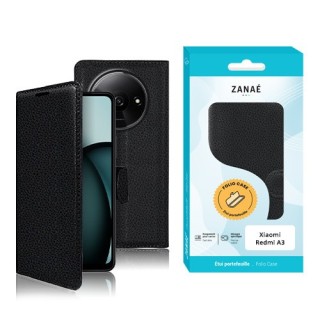 Coque Etui Portefeuille Xiaomi Redmi A3 / A3X noir