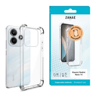 Coque Xiaomi Redmi Note 14 4G transparente avec coins renforcés