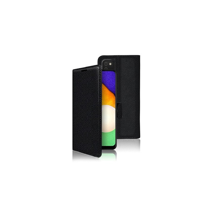 Coque Etui Portefeuille Samsung Galaxy A02S / A03S noir