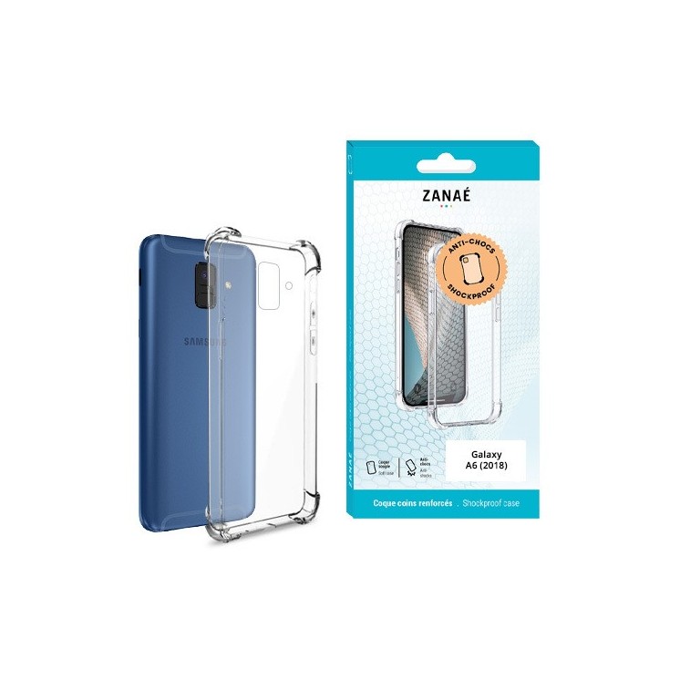 Coque Samsung Galaxy A6 (2018) transparente avec coins renforcés