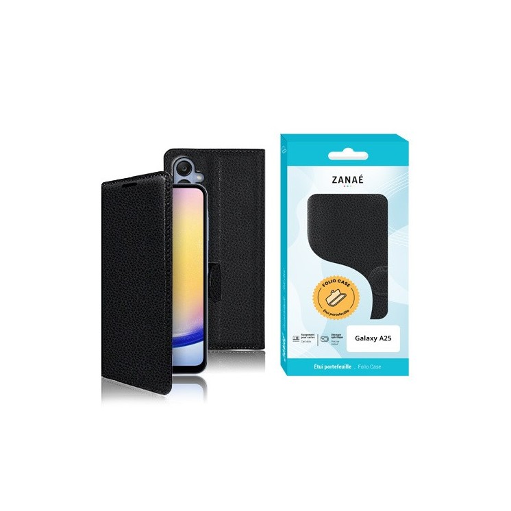 Coque Etui Portefeuille Samsung Galaxy A25 noir