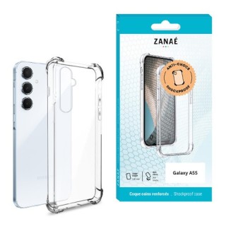 Coque Samsung Galaxy A55 transparente avec coins renforcés