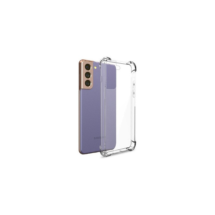 Coque Samsung Galaxy S21 4G / 5G transparente avec coins renforcés