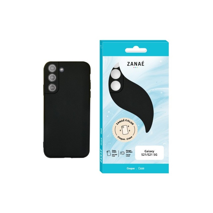 Coque Color Samsung Galaxy S21 4G / 5G noir