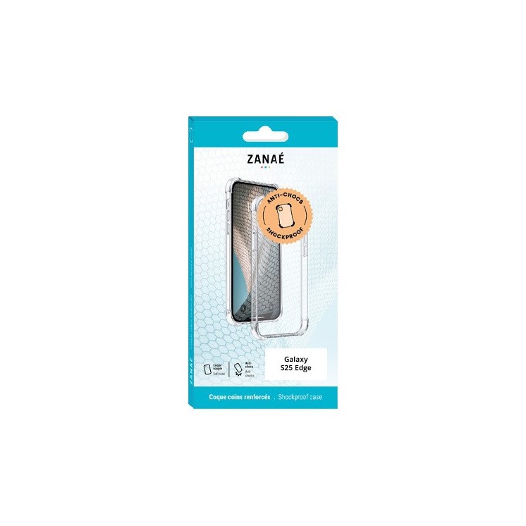 Coque Samsung Galaxy S25 Edge transparente avec coins renforcés