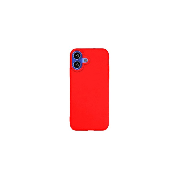 Coque silicone Infinity Iphone 16 rouge garantie à vie - vue dos