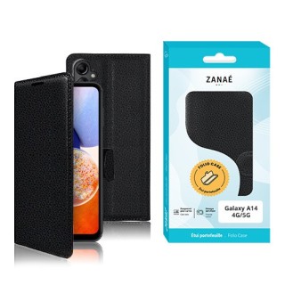 Coque Etui Portefeuille Samsung Galaxy A14 4G / 5G noir