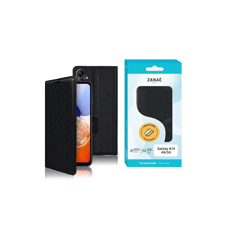 Coque Etui Portefeuille Samsung Galaxy A14 4G / 5G noir