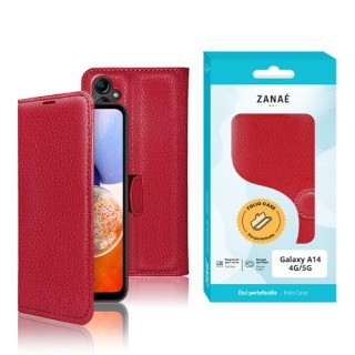 Coque Etui Portefeuille Samsung Galaxy A14 4G / 5G rouge