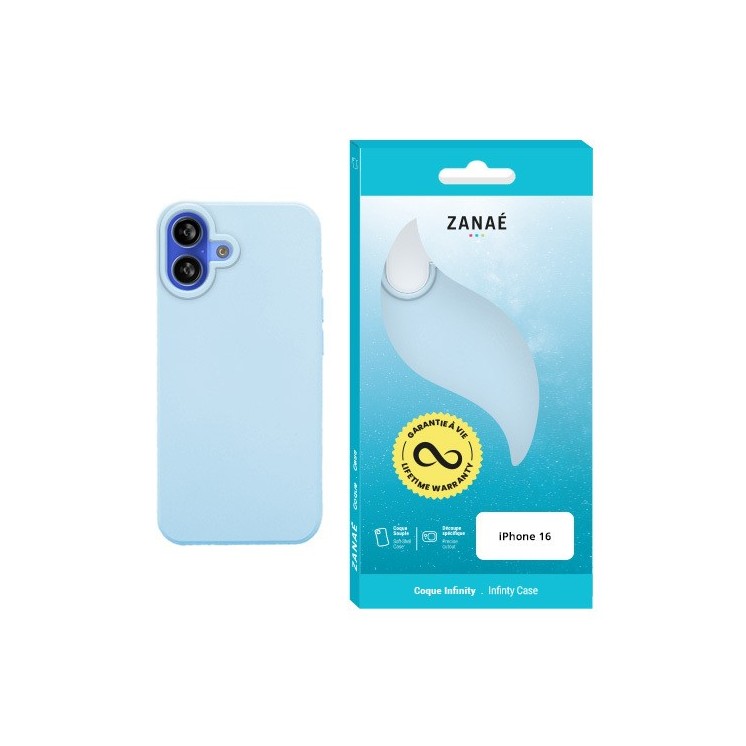 Coque Infinity Iphone 16 infinity bleu clair